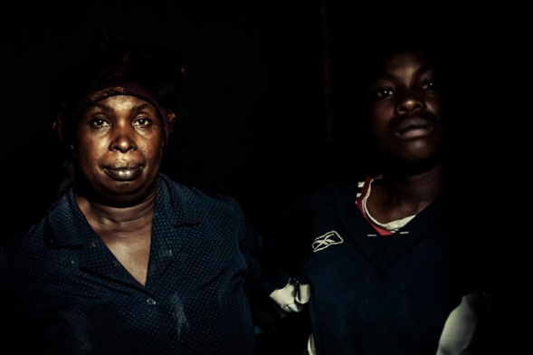 Teresia and Grace, residents of the Nairobi slum